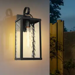 Outdoor Wall Light, Black Exterior… — Photo 2