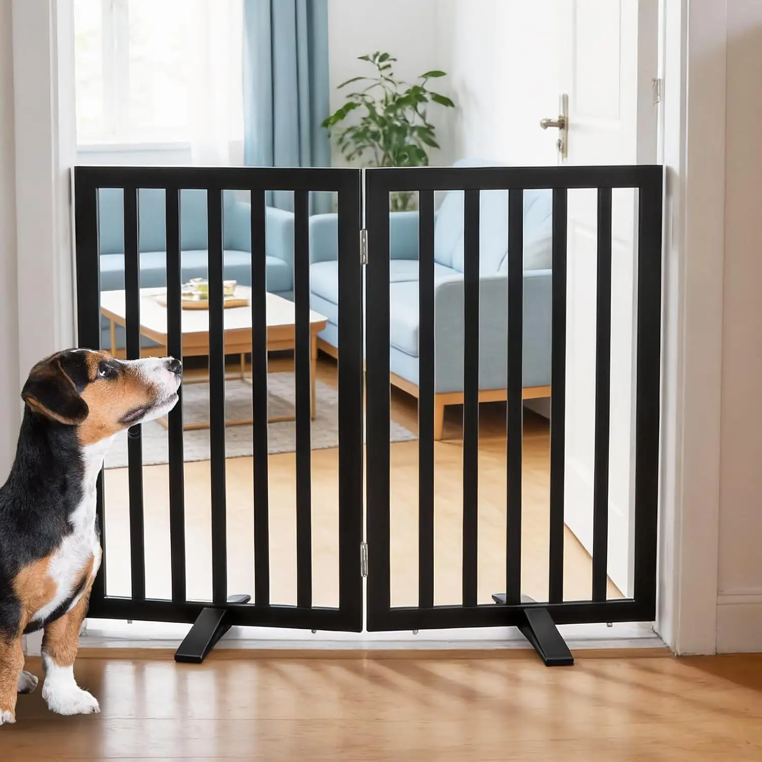 Dog Gate Freestanding Fence for… — Photo 1