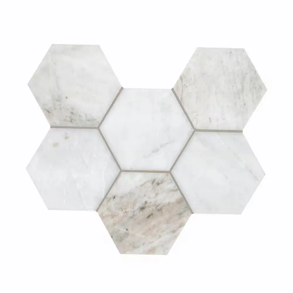 Arabescato Venato 5 in. Hexagon… — Photo 1