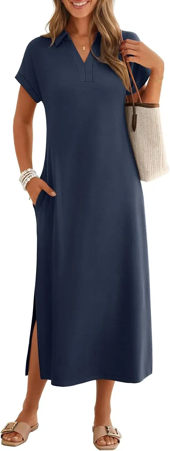 MEROKEETY Women's Summer Casual V… — Photo 1