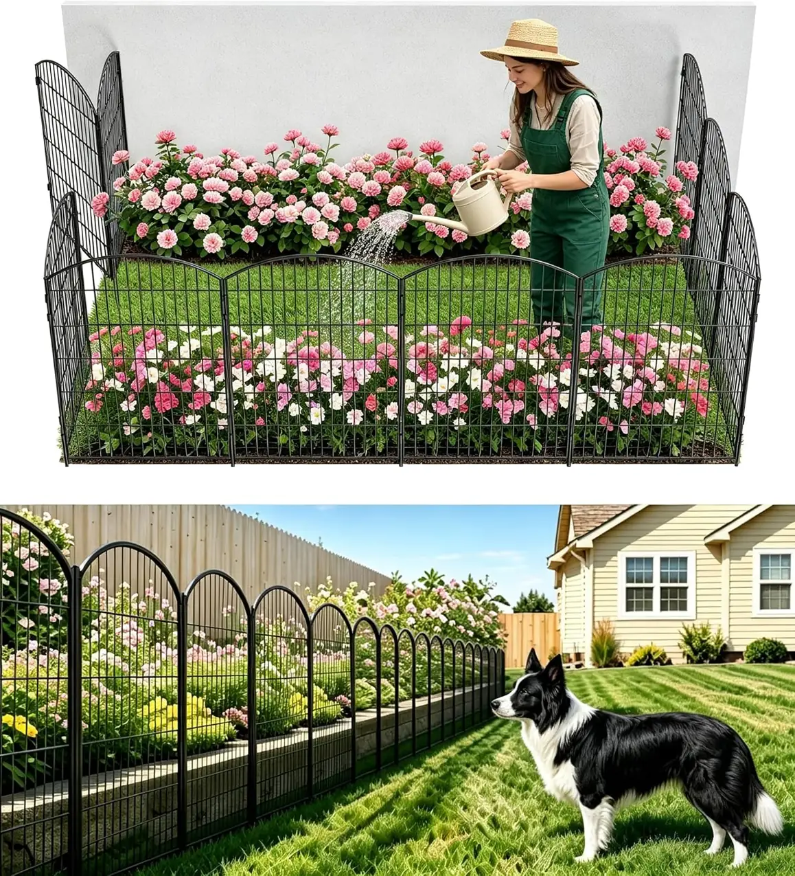 3-Layer Garden Fence with Gate… — Photo 1