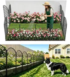 3-Layer Garden Fence with Gate… — Photo 1