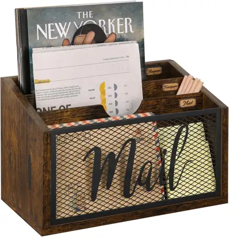 YINMIT Mail Organizer Countertop, 3-Slot… — Photo 1