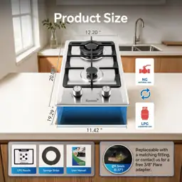 Ranein 12 Inch 2 Burner… — Photo 2