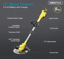 Cordless 21V Weed Wacker for… — Photo 2
