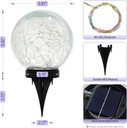 HOTEAGLE Large Solar Globe Lights… — Photo 2