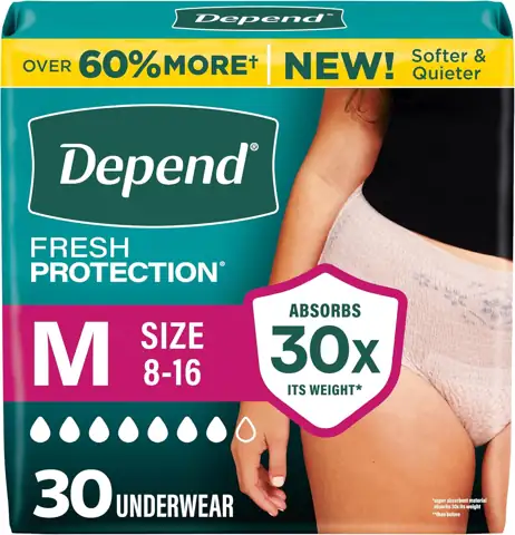 Depend Fresh Protection Adult Diapers… — Photo 1