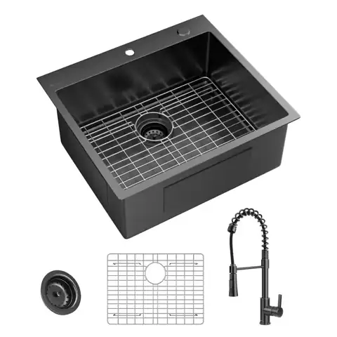 25 in. Drop-In Single-Bowl 18-Gauge… — Photo 1