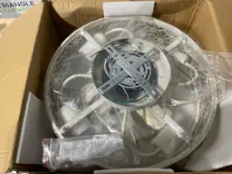 18" Caged Ceiling Fan with… — Photo 3