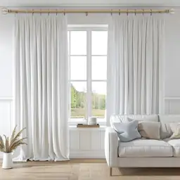 2-Pack Boho Wood Curtain Rods,… — Photo 2