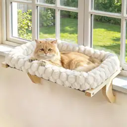 Cloud-soft Wooden Cat Window Sill… — Photo 1