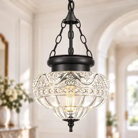 Vintage Pendant Lights, Black Pendant… — Photo 1