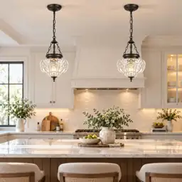 Vintage Pendant Lights, Black Pendant… — Photo 2