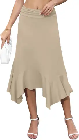 Midi Skirts for Women, Handkerchief… — Photo 1
