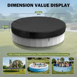 48" Round Dog Pool Cover,… — Photo 2