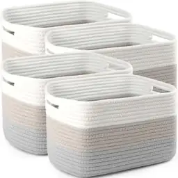 4 Pack Large Storage Baskets,… — Photo 1