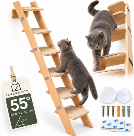 65" Tall 6-Level Cat Ladder… — Photo 1