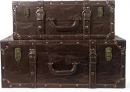 DreamsEden Vintage Wooden Storage Suitcase… — Photo 2