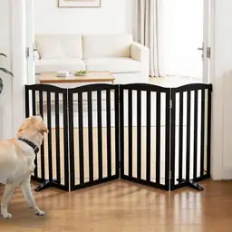 Freestanding Foldable Dog Gate for… — Photo 1