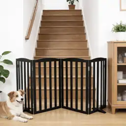 Freestanding Foldable Dog Gate for… — Photo 2