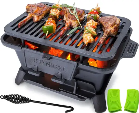 IronMaster Hibachi Grill Small Portable… — Photo 1