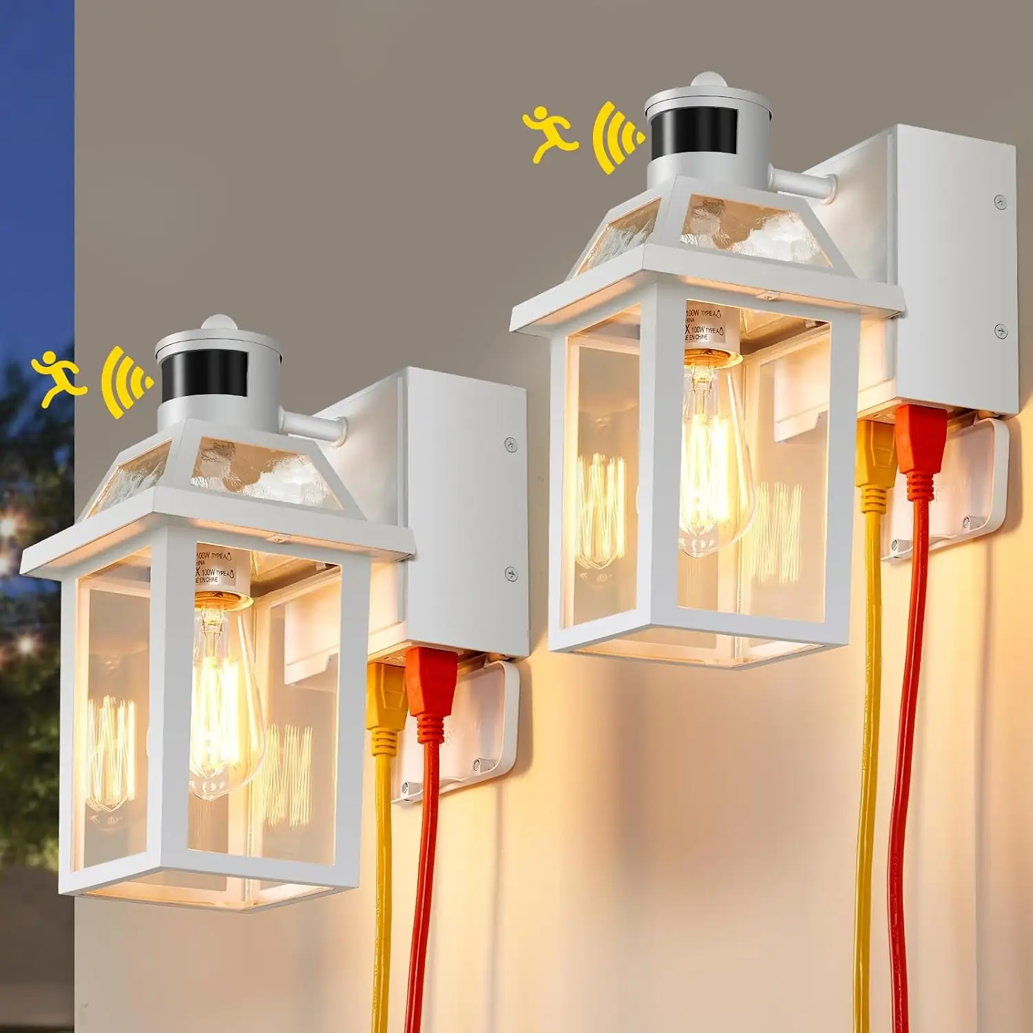 Porch Lights with GFCI Outlet… — Photo 1