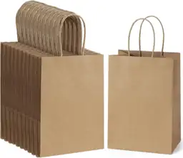 Small Brown Paper Gift Bags… — Photo 1