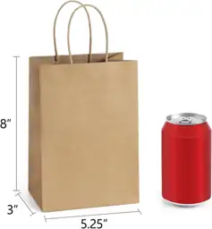 Small Brown Paper Gift Bags… — Photo 2