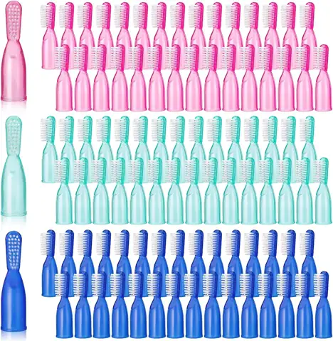 Mifoci 100 Pcs Finger Toothbrushes… — Photo 1
