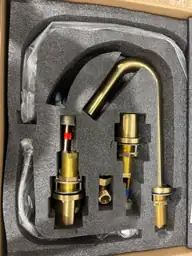 Brushed Gold Faucets, Single-Handle Brass… — Photo 5