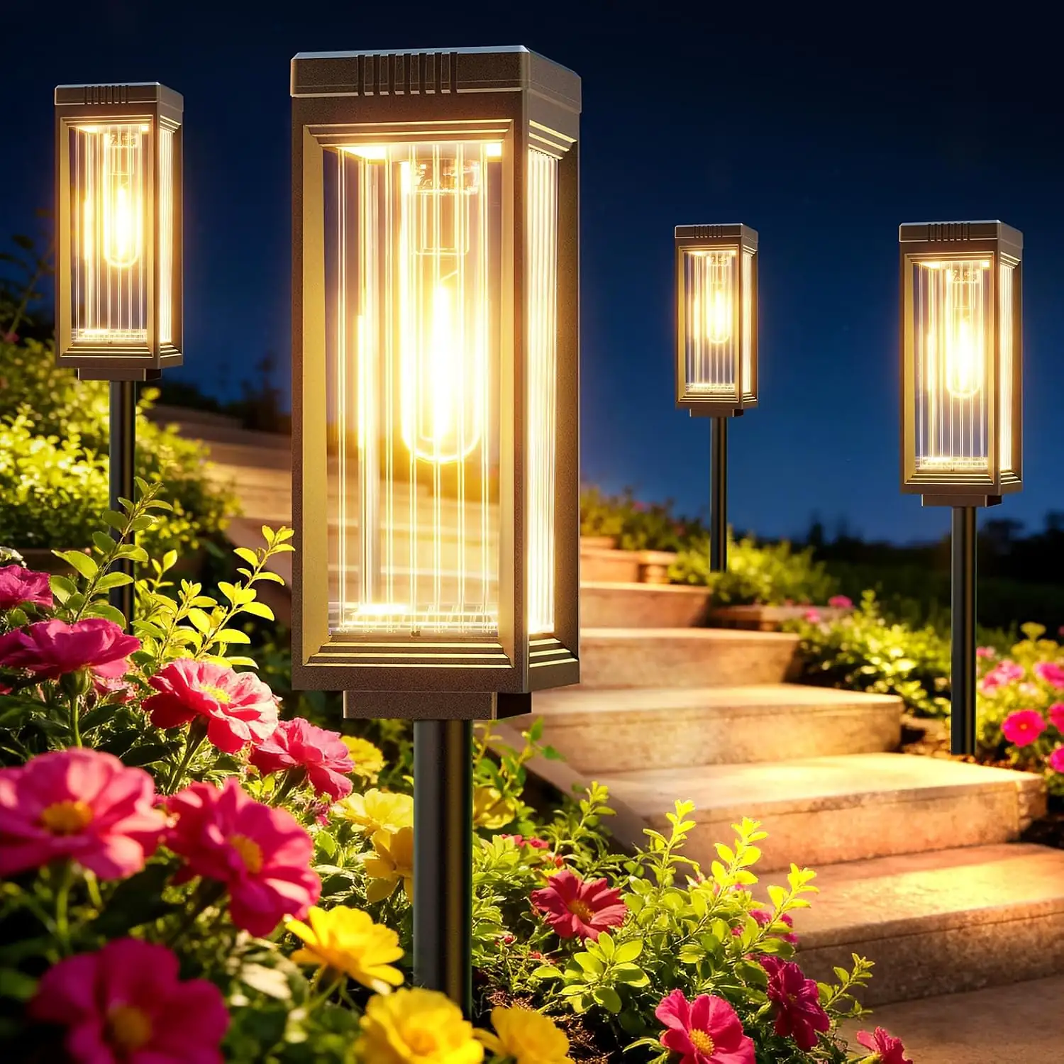 Solar Lights Outdoor Pathway, Upgraded… — Photo 1