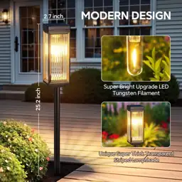 Solar Lights Outdoor Pathway, Upgraded… — Photo 2
