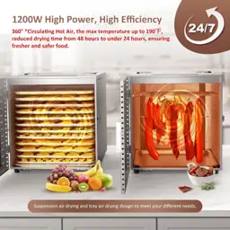 Commercial Large 12-Tray Food Dehydrator,… — Photo 2