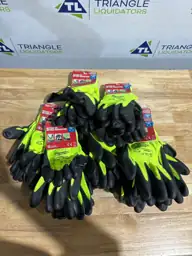 X-Large High Visibility Level 2 Cut Resistant Polyurethane Dipped Work ...