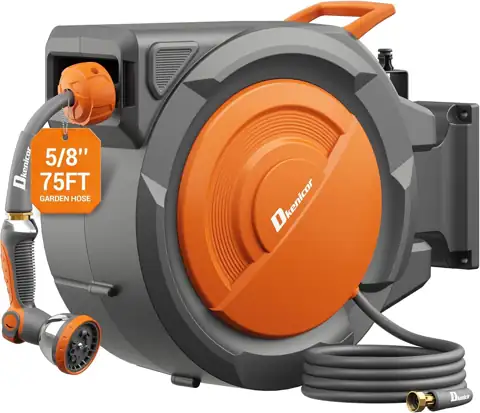 Retractable Garden Hose Reel, 5/8… — Photo 1