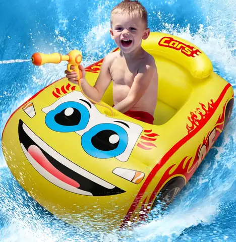 Kids Pool Float, Inflatable Ride-on… — Photo 1