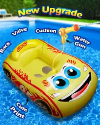 Kids Pool Float, Inflatable Ride-on… — Photo 2