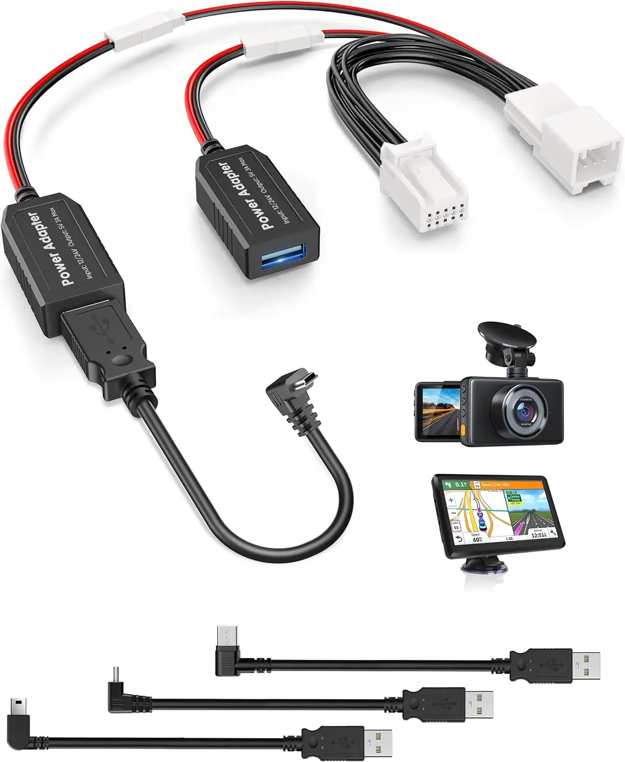 Dash Cam Power Adapter, 10… — Photo 1