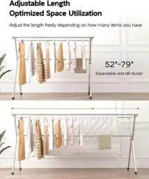 Vikaqi Clothes Drying Rack 79"… — Photo 2