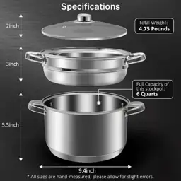AuFranc 6-Quart 18/10 Stainless Steel… — Photo 2