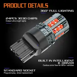 7443 LED Brake/Taillight Bulbs For… — Photo 2
