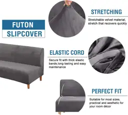 H.VERSAILTEX Real Velvet Futon Cover,… — Photo 2