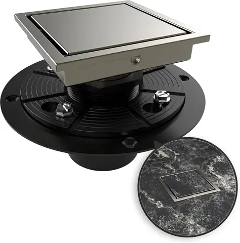 WEBANG 4-Inch Square Shower Drain… — Photo 1
