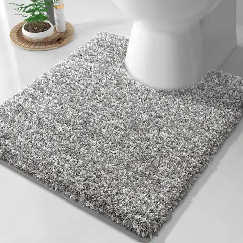 Yimobra Fluffy U-Shaped Toilet Rug,… — Photo 1