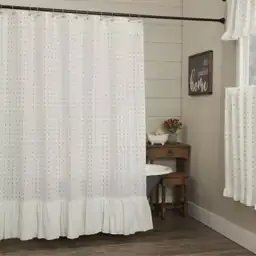 Abigail Ruffled Shower Curtain — Photo 1
