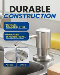 Kitchen Sink Soap Dispenser, Stainless… — Photo 2