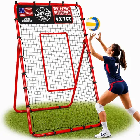 Volleyball Rebounder Net, 6 Adjustable… — Photo 1