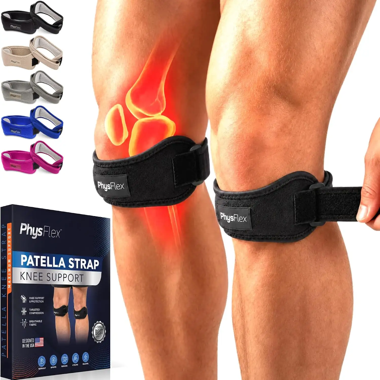 2 Pack Patellar Tendon Support… — Photo 1