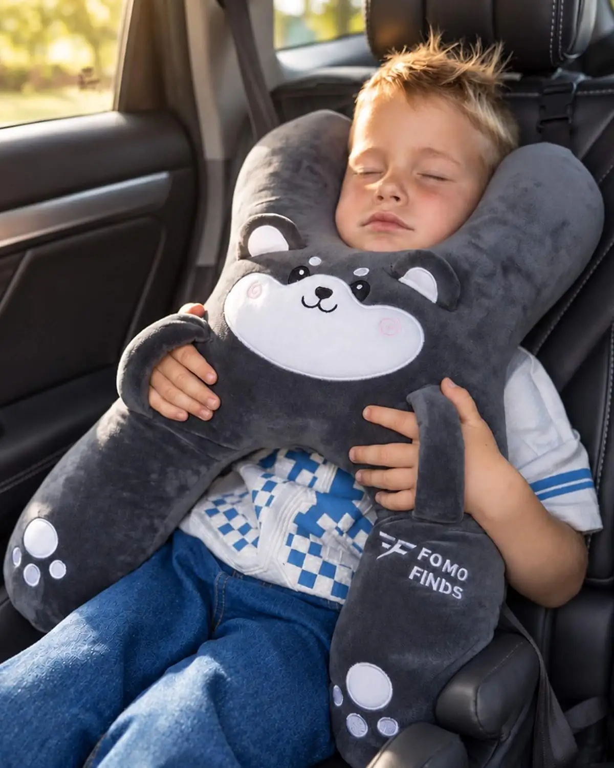 Kids Car Sleeping Pillow, H-Shaped… — Photo 1