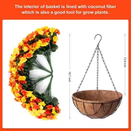 Artificial Fall Hanging Flowers with… — Photo 2